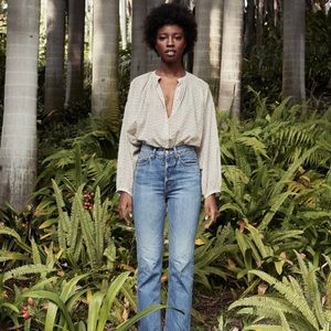 Dôen Jane Blouse in Berry Bisou Floral Size XS